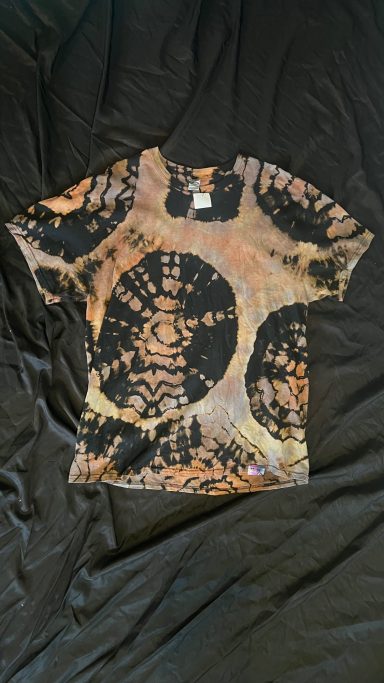 reverse tie dye t-shirt 35$